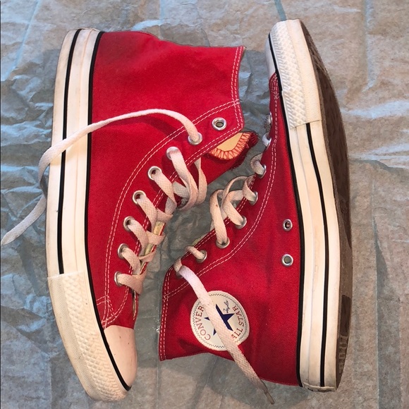 Converse Other - Red Converse high tops - good condition